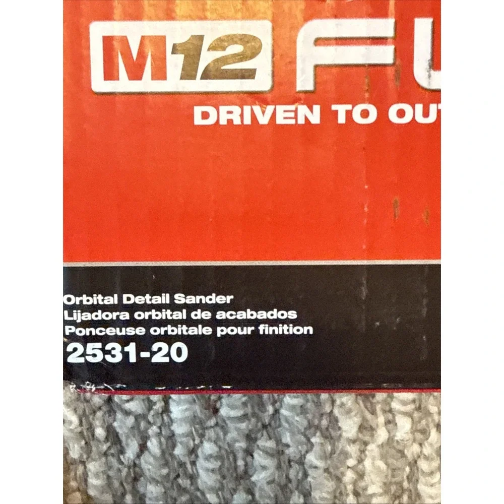 Milwaukee 2531-20 M12 FUEL Orbital Detail Sander New